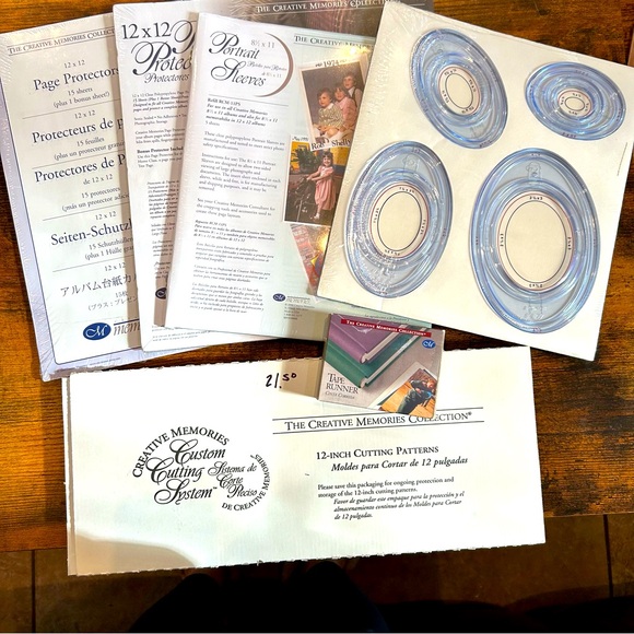 Creative Memories Bundle of New 12” cutting system, page protectors, oval cutter - Picture 3 of 15